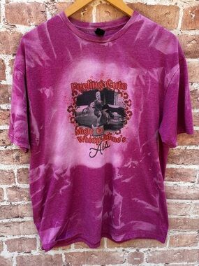 Dolly Feeling Cute XL Graphic Tee shirt Purple Tie-Dye women’s unisex